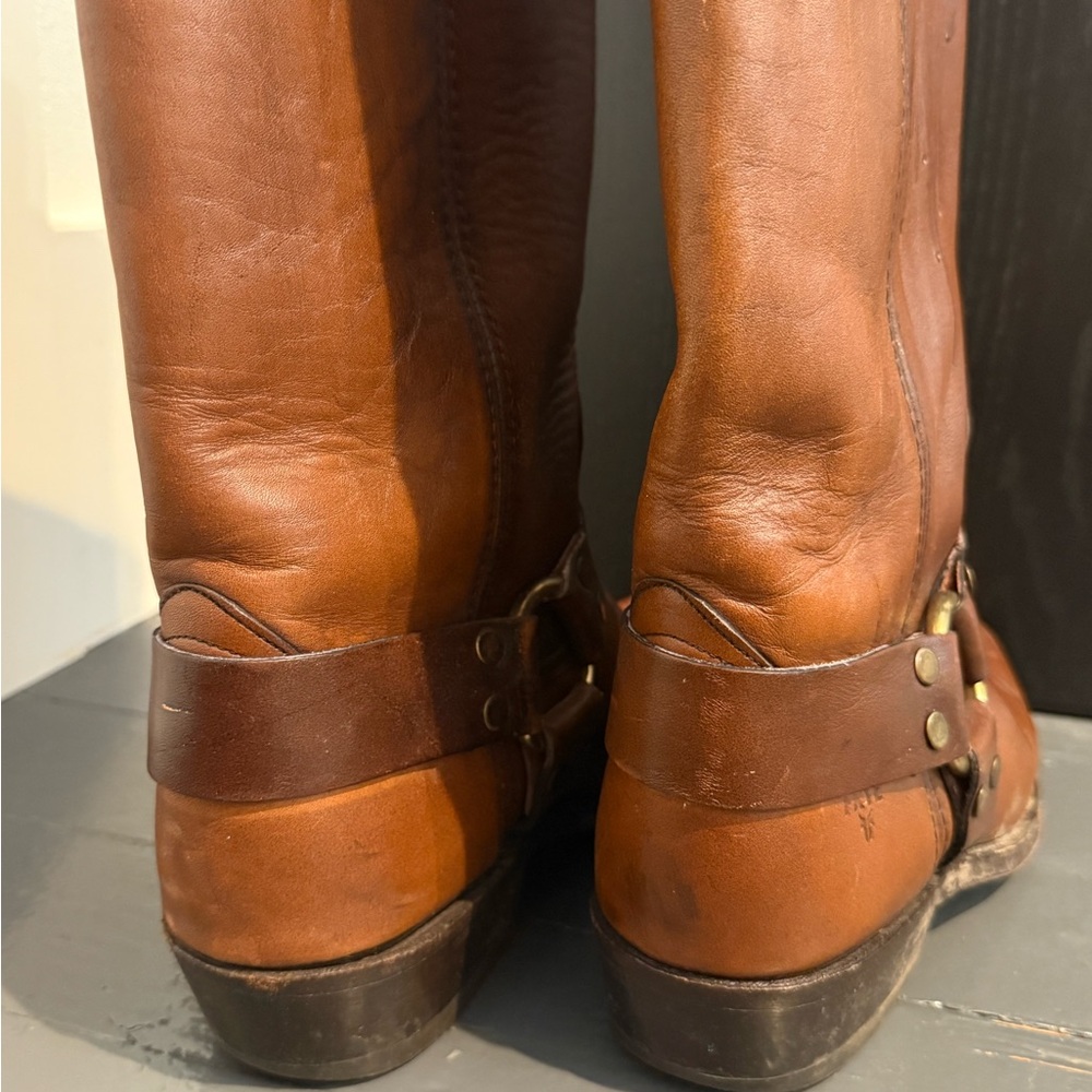 Dark Leather Frye Boots - Picture 5 of 8